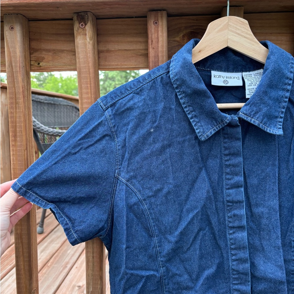 Vintage Denim Button-Up